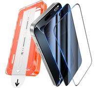 UniqueMe para iPhone 17/16 Pro Protector Pantalla Privacidad - Cristal Templado para iPhone 17/16 Pro, [Protección de Pantalla Completa] Instalación Automática, Ultra HD, Anti-Rasguñosa - 2 Piezas
