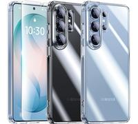 UniqueMe Para Samsung Galaxy S26 Ultra Funda - Case para Samsung Galaxy S26 Ultra Case Cover Protection,Kit de protección Integral, 1 Funda & 2 Protector Pantalla - Transparente