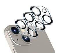 UniqueMe Protector Cámara para iPhone 13/iPhone13 Mini - 3 Unidades, Ultra HD Clara, Anti-Arañazos, Ultra Resistente, Cristal Vidrio Templado 9H