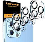 UniqueMe Protector Cámara para iPhone 13 Pro/13 Pro Max - 3 Unidades, Ultra HD Clara, Anti-Arañazos, Ultra Resistente, Cristal Vidrio Templado 9H