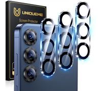 UniqueMe Protector Cámara para Samsung Galaxy S25 Plus - Ultra HD Clara, Anti-Arañazos, Ultra Resistente, Cristal Vidrio Templado 9H, 3 Unidades