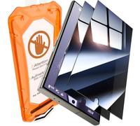 UniqueMe Protector de pantalla de privacidad para Samsung Galaxy S24 Ultra, paquete de 2 [adhesivo automático] [antiespía] Cobertura completa de vidrio templado 9H, sin burbujas, compatible con fundas