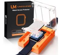UniqueMe Protector de Pantalla para Apple Watch 45 mm, sin burbujas, Sensible al Tacto, 2 Piezas