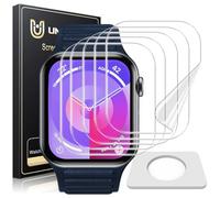 UniqueMe Protector de Pantalla para Apple Watch Series 10 42 mm - 5 Pack, TPU Film HD Flexible Protector,Sin Burbujas