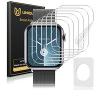 UniqueMe Protector de Pantalla para Apple Watch Series 10 46 mm - 6 Pack, TPU Film HD Flexible Protector,Sin Burbujas