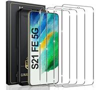 UniqueMe Protector de Pantalla para Samsung Galaxy S21 FE Cristal Templado, 3 Piezas Vidrio Templado, Anticaída, Anti-Arañazos, Ultra HD, Antihuellas