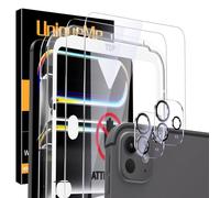 UniqueMe Protector Pantalla para iPad 7 Pro 13 pulgadas, Alineación Automática, Eliminación Automática del Polvo, Grado Militar Inastillable, Cristal Templado con Cobertura Total -2 Pack