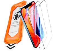 UniqueMe Protector Pantalla para iPhone 12/12 Pro - [Protección de Pantalla Completa] Cristal Templado para iPhone 12/12 Pro, Instalación Automática, 2 Piezas