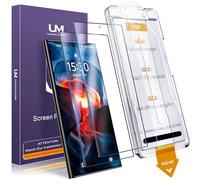 UniqueMe Protector Pantalla para Samsung Galaxy S24 Ultra, Cristal Templado con Cobertura Total, Sin Burbujas, Alineación Automáticat, -2 Pack