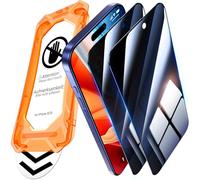 UniqueMe Protector Pantalla Privacidad para iPhone 15/16 - [Protección de Pantalla Completa] Cristal Templado para iPhone 15/16, Instalación Automática, 2 Piezas