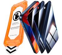 UniqueMe Protector Pantalla Privacidad para iPhone 15 Pro - [Protección de Pantalla Completa] Cristal Templado para iPhone 15 Pro, Instalación Automática, 2 Piezas