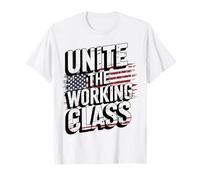 Unir a la Clase obrera Union Bandera Americana Patriot Protesta Camiseta