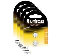 Uniross LR44/AG13/LR1154-1,5V - Pack de 4 pilas de botones (2 unidades)