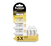 Uniross Pila de batería MN27 A27/27A 12V Pilas Especialistas Alcaline - Blíster de 5 Pilas