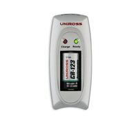 Uniross Sprint CR-123 Set - Cargador (0,37 A, CR-123, 1,5 h, 40 g, Gris, 89,1 x 39,9 x 26 mm)