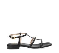 Unisa Sandalias Carena de piel lisa negra para mujer, Negro , 40 EU