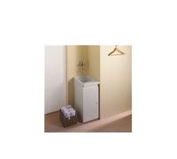 Unisan Riba mueble para lavadero de melamina blanco 38x56,5 cm - Sin lavadero