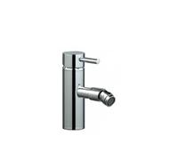 Unisan Tube grifo monomando de bidé moderno de latón con acabado cromo y diseño elegante - Con válvula click-clack