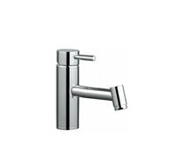 Unisan tube grifo monomando de lavabo senior latón acabado cromo - Con válvula click-clack