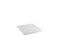 Unisan Waterline plato extraplano porcelana fine fire clay acabado blanco resistente y elegante - Con válvula