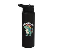 Unisaurio Rex Rainbow Unicorn, divertido dinosaurio Stainless Steel Insulated Water Bottle