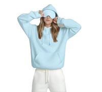 Unisex Airplane Mode Travel Hoodie w/ Built-in Sleep Mask , Comfort Hoodie with Hidden Pockets Design (#9,3X_l)