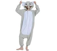 Unisex Animal Pijama Ropa de Dormir Cosplay Kigurumi Onesie Elefante Gris Disfraz para Adulto Entre 1,40 y 1,87 m