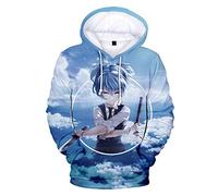 Unisex Anime Assassination Classroom Casual 3D Sudadera con Capucha de Manga Larga Korosensei Pullover Shiota Nagisa Sudaderas