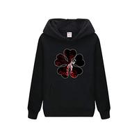 Unisex Anime Black Clover Sudadera con Capucha de Manga Larga The Black Bulls Asta Sudaderas Pullover Casual