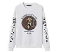 Unisex Anime Bungou Stray Dogs Jersey de Cuello Redondo Dazai Osamu Pullover Edogawa Ranpo Casual Sudadera de Manga Larga