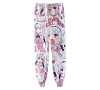 Unisex Anime Miss Kobayashi's Dragon Maid Pantalones Tohru Pantalones Deportivos Kanna Kamui Graphics Pantalones harén de Cintura elástica con cordón