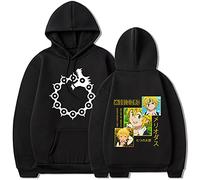 Unisex Anime The Seven Deadly Sins Sudadera con Capucha Meliodas Graphics Pullover Dragon'S Sin of Wrath Casual Sudadera de Manga Larga