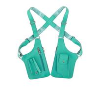 Unisex Anti-Theft Underarm Shoulder Bag - Premium Genuine Leather Adjustable Crossbody Pack with Multi-Pocket, Water Resistant Design for Travel, Hiking, Camping & Outdoor Activities, Emerald Blue