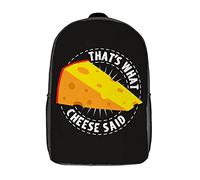 Unisex Bolsa De Viaje Eso Es Lo Que Dijo El Queso - Dicho Amante del Queso Bolso Mochila Poliéster Bolsa para Portátil para Trabajo, Hombres, Viajes, 42X32X14Cm