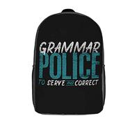 Unisex Bolsa De Viaje Profesor De Gramática Divertido Bolso Mochila Impermeable Bolsa De Deporte para Escolar, Viajes, Adolescente, 42X32X14Cm