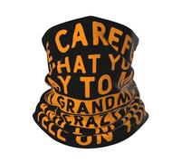 Unisex Bufanda Facial Ten Cuidado con Lo Que Me Dices, Mi Abuela Está Loca. Pañuelo De Cabeza Multifuncional Bandana Respirable Pasamontañas para Senderismo Motocicleta Yoga