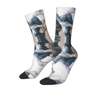 Unisex Calcetines Deporte Pintura Divertida Saxofón Violonchelo Tocar Orquesta Boceto Arte Calcetine Mujer Reforzados Calcetines Para Trabajo Ciclismo Running 40Cm