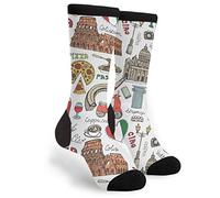 Unisex Calcetines Deportivos Arte Italiano De Roma Calcetines Tenis Suaves Calcetines Ciclismo Desodoran Calcetines De Senderismo Para Verano Correr Viajar