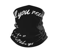 Unisex Calentador De Cuello Todo Lo Que Necesitas Es Amor, Matemáticas Polainas De Cuello Elástico Sombreros Multifuncional Bandana para Verano Senderismo Yoga