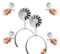 Unisex Creative Rotating Loading Headband for Women and Men, Unique Acrylic Hairpin with Abstract Brain Design, Perfect for Party, Gifts, and Everyday Eye-catching Hairstyles (2set)