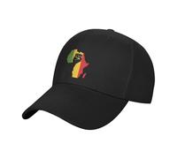 Unisex Gorra De Béisbol, África Poder Negro África Mapa Puño Africano Gorras Hip Hop Transpirable Gorra Trucker Resistente Snapback Cap para Tenis Deporte Running