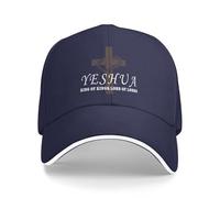 Unisex Gorra De Béisbol Jesucristo Cristianismo Cruz Yeshua Gorras Hip Hop Transpirable Gorra Trucker Clásico Snapback Cap para Deporte Senderismo Running