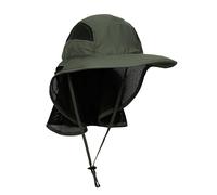 Unisex Gorra de Safari con Extra Largo Protector de Nuca 12cm Gran Borde para Actividades al Aire Libre Sol Protección UV - Verde Militar