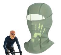 Unisex Heat Reactive Balaclava,Temperature Sensitive Color Change Ski Mask,Winter Windproof Thermal Full Face Head Wrap (Dark Green)