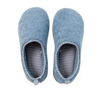 Unisex Hombres y Mujeres Retro Espuma de memoria Cómodo Suave Mullido Ligero Cosy Oveja Oveja Ocio Calcetín Antideslizante Slides Transpirable Moda Zapatillas de felpa, azul, 41 EU