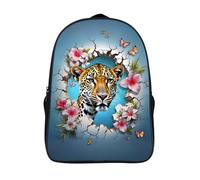 Unisex Informal Grande Mochila Grietas Diseño Ergonómico 3D Impresos Mochilas Leopardo Con Arnés Ajustables Mochilas Impresos 2 Compartimento-16，para Partir De 14 Años Safari De Senderismo