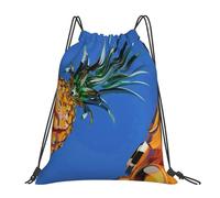 Unisex Mochila de Cuerda Exquisito Arte de piña Bolsa de Gimnasia Manera Bolsas Cordon de Gimnasio para Viaje Mujer Nadar 36X42cm