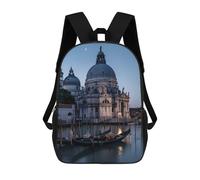 Unisex Mochila De Viaje Iglesia Católica Romana De Santa María Salute Venecia Italia Tipo Casual Bolsas Al Aire Libre Bolso Mochilas para Escolar, Gimnasio, Trabajo, 42X32X14Cm