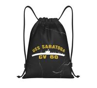 Unisex Mochila Unisex USS Saratoga Cv-60 Cómoda Bolsa de Almacenamiento 36x42cm para Guardería,Gimnasio