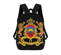 Unisex Mochilas Instituto Escudo De Armas De Marruecos Mochila Universidad con Compartimento Bolso Mochilas para Mujeres, Hombres, Gimnasio, 42X32X14Cm